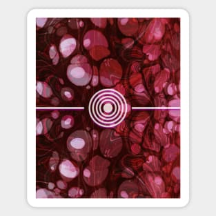 Abstract Marbling Pattern Magnet